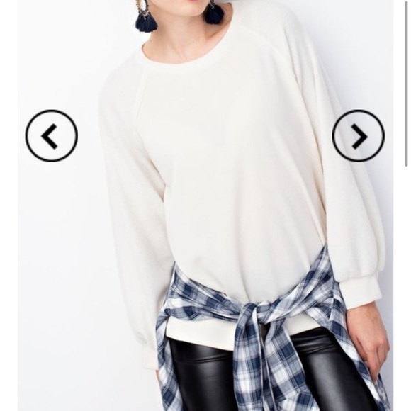 easel Tops - Ivory Brushed Mix Match Baseball Top